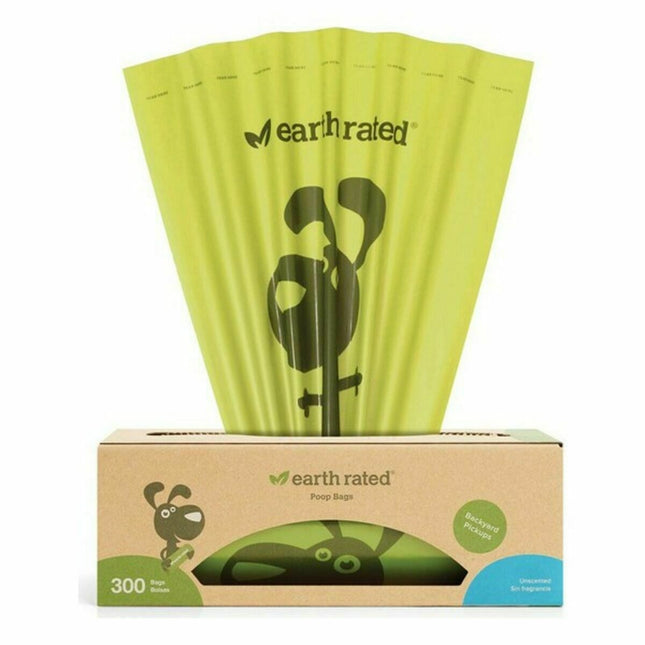 Earth Rated Hållare För Bajspåsar Earth Rated Unscentbio300 Papper Plast (300 Uds)