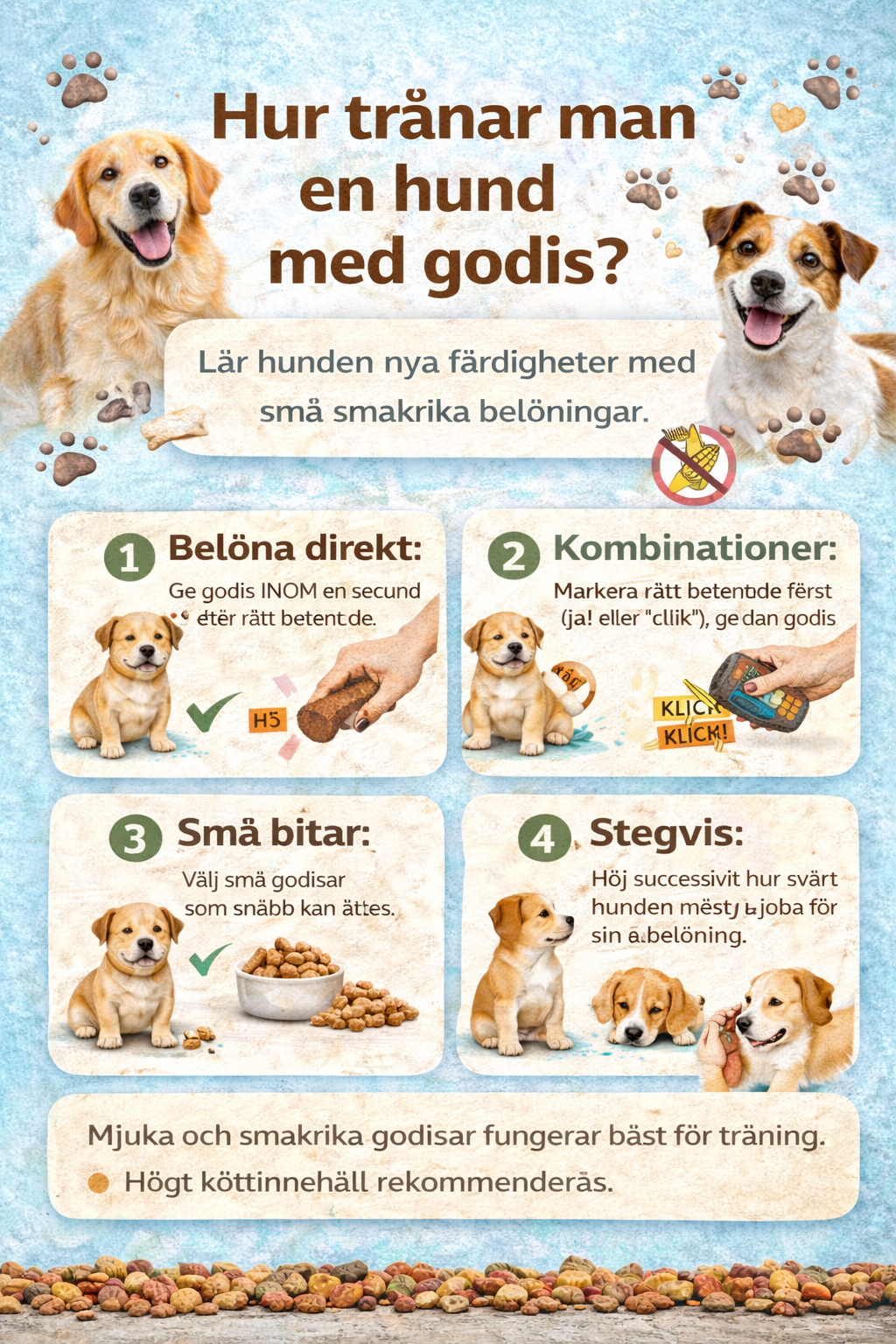 Hur tränar man en hund med godis?