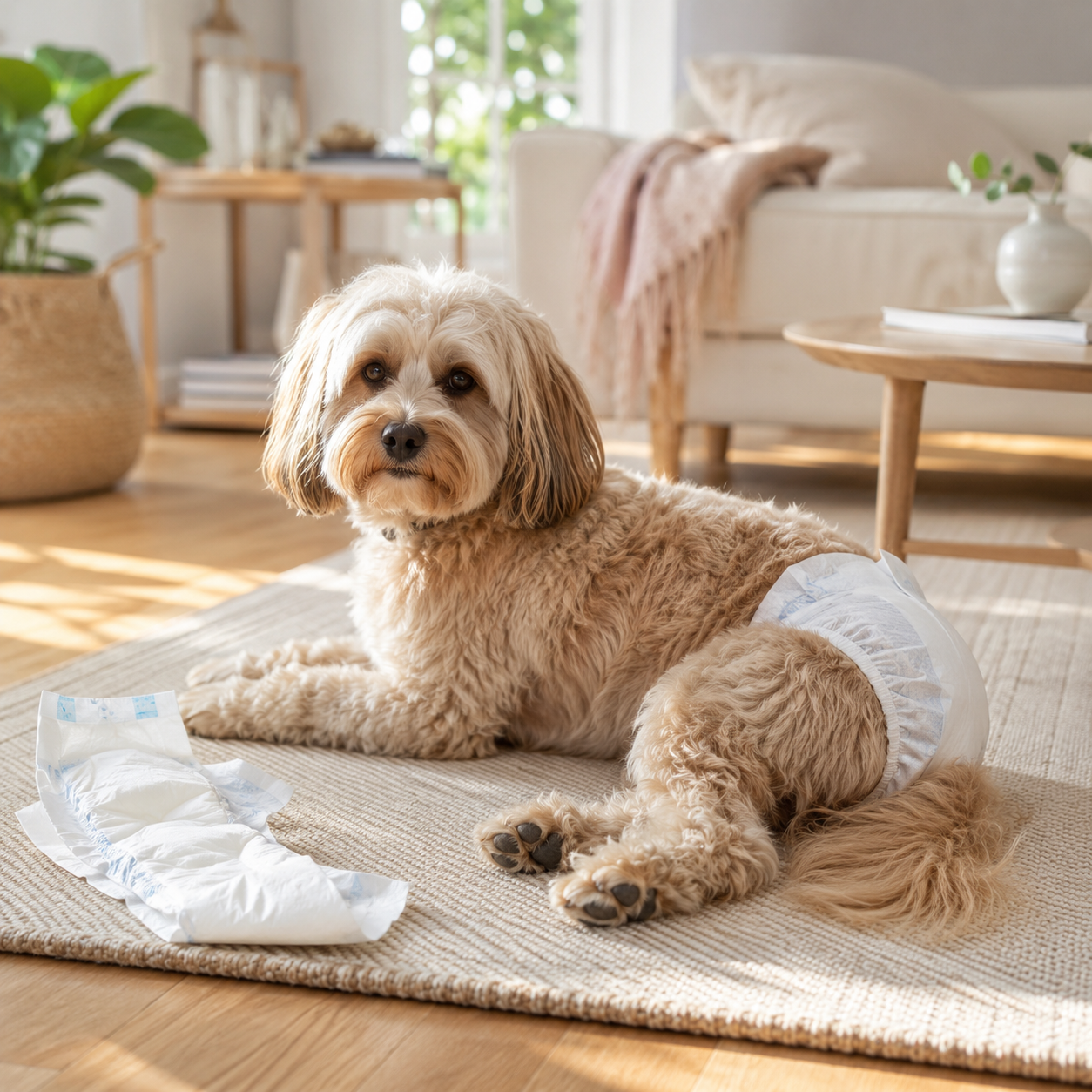 Praktiska hundblöjor och tikskydd för löp, urinläckage och bättre hygien hemma.