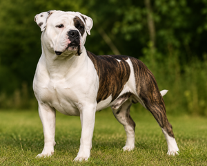 Amerikansk bulldogg – stark, lojal och självsäker hundras med kraftfull kropp