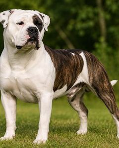 Amerikansk bulldogg – stark, lojal och självsäker hundras med kraftfull kropp