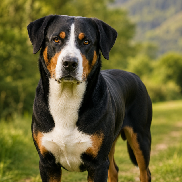 Appenzeller sennenhund – energisk, alert och arbetsvillig schweizisk hundras