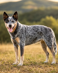 Australian cattledog – alert, intelligent och arbetsvillig vallhund med stark energi