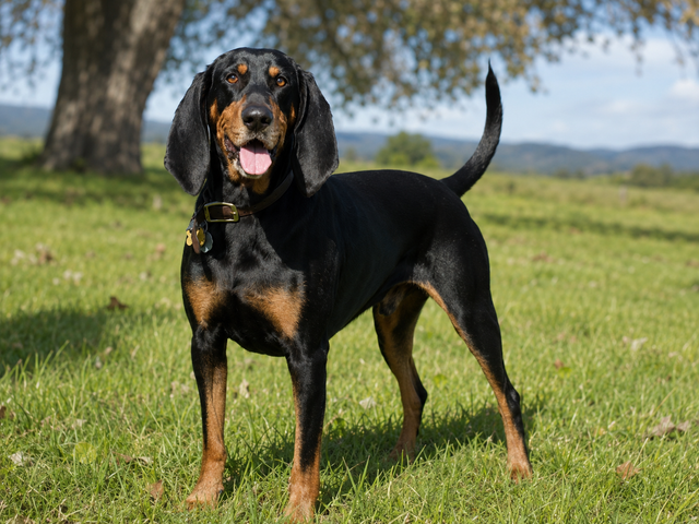 Black and tan coonhound – rasguide och rasanpassat hundfoder hos Zoostar