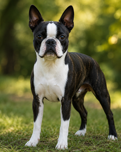 Bostonterrier – liten och livlig sällskapshund med kort päls och piggt uttryck
