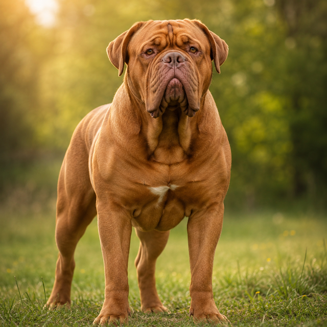 Dogue de bordeaux – stor och kraftfull hundras med tryggt uttryck