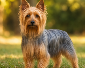 Silky terrier – liten, aktiv och elegant terrier med silkeslen päls