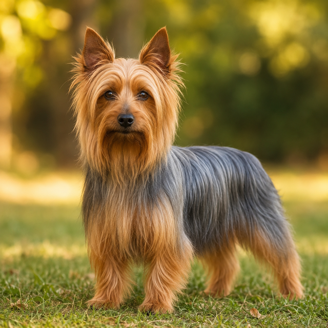 Silky terrier – liten, aktiv och elegant terrier med silkeslen päls