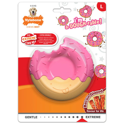 Nylabone Hundleksak Nylabone Rosa Bacon L