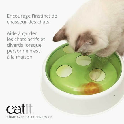 Catit Kattleksaken Catit Senses 2.0 Ball Dome Grön 24 X 24 X 8 Cm