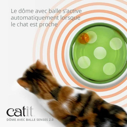 Catit Kattleksaken Catit Senses 2.0 Ball Dome Grön 24 X 24 X 8 Cm