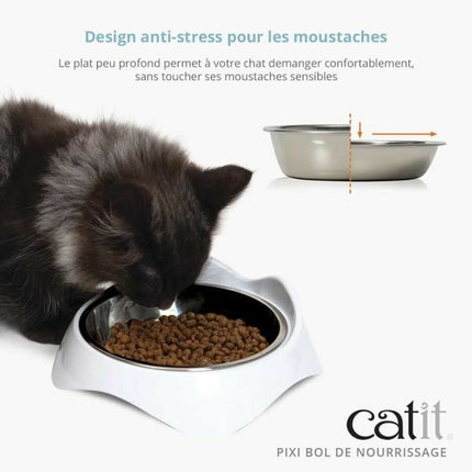 Catit Cat Feeder Catit Vit Rostfritt Stål