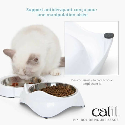 Catit Cat Feeder Catit Vit Rostfritt Stål