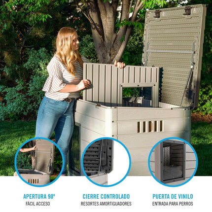 Lifetime Hydda Lifetime 60328 Grå Polyetylen 120 X 97 X 97 Cm
