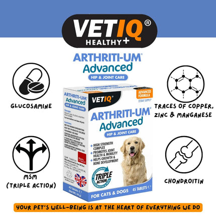 Mark & Chappell Kosttillskott Och Vitaminer Mark & Chappell Vetiq Arthriti-Um Advanced