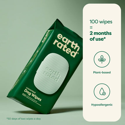 Earth Rated Våtservetter Earth Rated 100 Antal