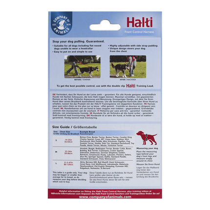 Company Of Animals Hundsele Company Of Animals Halti Svart/Röd Storlek M (58-86 Cm)