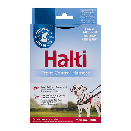 Company Of Animals Hundsele Company Of Animals Halti Svart/Röd Storlek M (58-86 Cm)