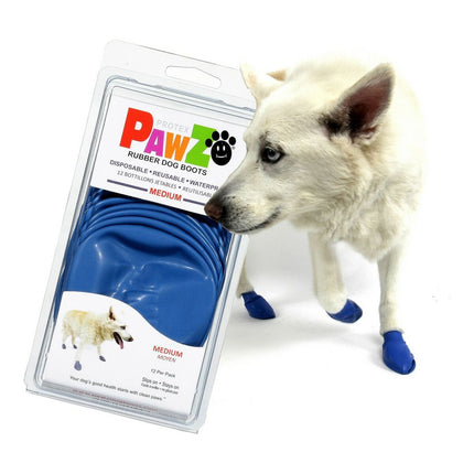 Pawz Skor Pawz Hund 12 Antal Blå Storlek M