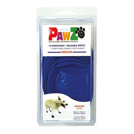 Pawz Skor Pawz Hund 12 Antal Blå Storlek M