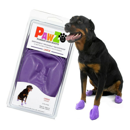 Pawz Skor Pawz Hund 12 Antal Purpur Storlek L