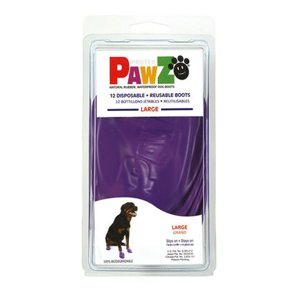 Pawz Skor Pawz Hund 12 Antal Purpur Storlek L