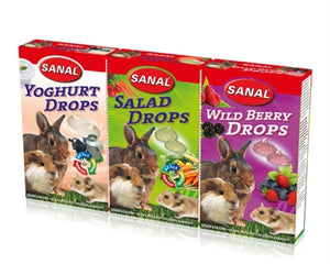 Sanal Nagetier 3Er-Pack Tropfen Joghurt / Salat / Waldbeere