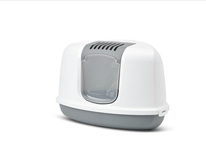 Savic Corner Katzenklo Nestor Grau / Weiss