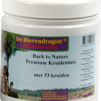 Dierendrogist Tierchemiker Back To Nature Premium-Kräutermischung Mit 33 Kräutern