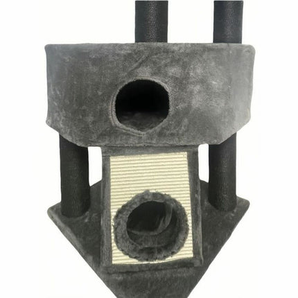Guily Klösbräda För Katter Guily Dark Grå Polyester Jute Plysch Trä Metall Papper Stål Trä Mdf Sisal (1 Antal)
