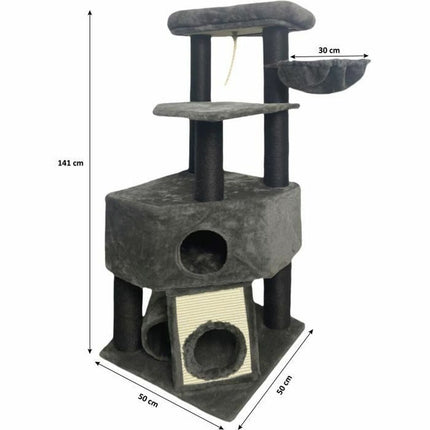 Guily Klösbräda För Katter Guily Dark Grå Polyester Jute Plysch Trä Metall Papper Stål Trä Mdf Sisal (1 Antal)