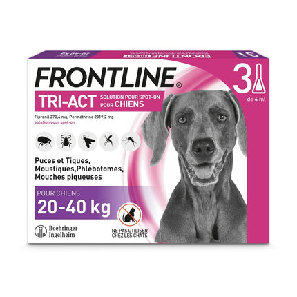 Frontline Pipett För Hundar Frontline Tri-Act 20-40 Kg