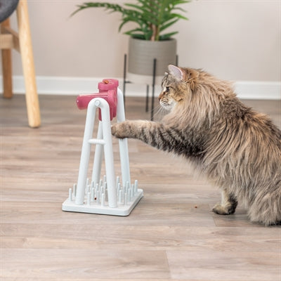 Trixie Katze Aktivität Umdrehen Denken Spiel Weiss/Rosa 22X33X18 Cm