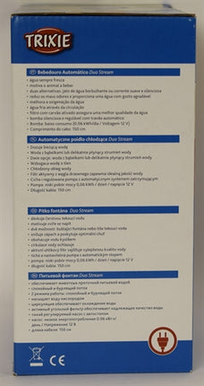 Trixie Trinkbrunnen Duo Stream Weiss / Blau
