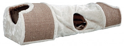 Trixie Kratztunnel Hellgrau / Braun / Taupe 110X30X38 Cm