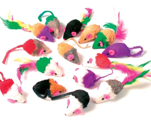 Zolux Katzenspielzeug Fell Mäuse Sortiert