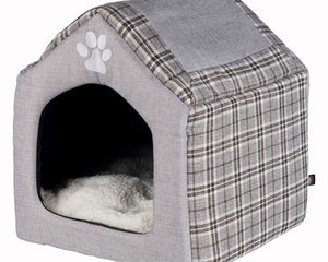 Trixie Relax Igloo Hundehütte Silas Grau/Creme
