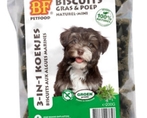 BF Petfood 3 In 1 Hondenmineralenkoekjes Mini Kruiden 200 gram mini hondenkoekjes