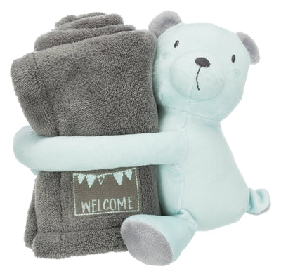 Trixie Junior Spielset Decke Und Bär Grau / Mintgrün