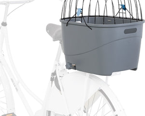 Trixie Fahrradkorb Für Gepäckträger Mit Drahtkuppel Kunststoff Grau