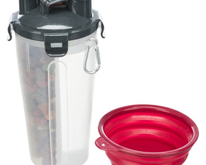 Trixie-Wasserflasche / Saugflasche Einschliesslich Reisebehälter Kunststoff / Silikon