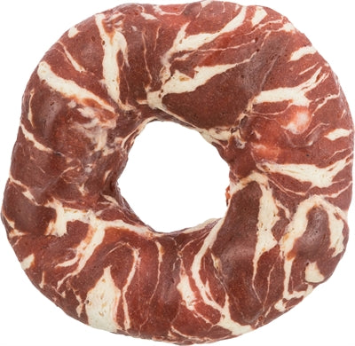Trixie Denta Fun Marmorierter Rindfleisch Kau-Ring 10 Cm 50 St