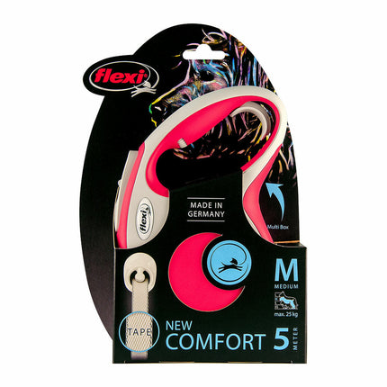 Flexi Dohundkoppel Flexi New Comfort L Tape 8 M Svart L
