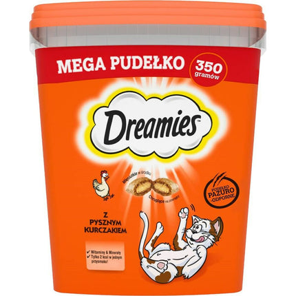 Dreamies Snack For Cats Dreamies Mega 2 X 350 G Kyckling Ost 350 G