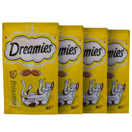 Dreamies Snack For Cats Dreamies Variety 12 X 60 G Kyckling Lax Ost