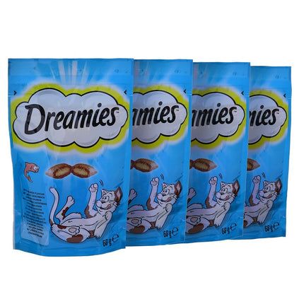 Dreamies Snack For Cats Dreamies Variety 12 X 60 G Kyckling Lax Ost