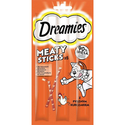Dreamies Snack For Cats Dreamies Meaty Sticks 30 G Kyckling