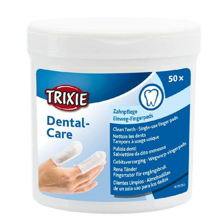 Trixie Våtservetter Trixie   Tänder 50 Antal Transparent (50 Delar)