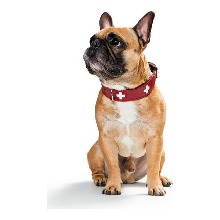 Hunter Hundhalsband Hunter Swiss Röd/Svart (24-28.5 Cm)
