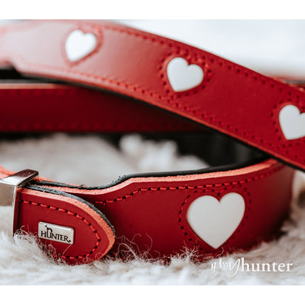 Hunter Hundhalsband Hunter Love M 41-49 Cm Röd